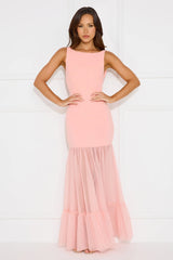 Chic Whispers Maxi Dress Pink