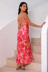 Starry Haze Midi Dress Pink