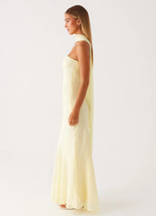Under The Pagoda Maxi Dress - Yellow