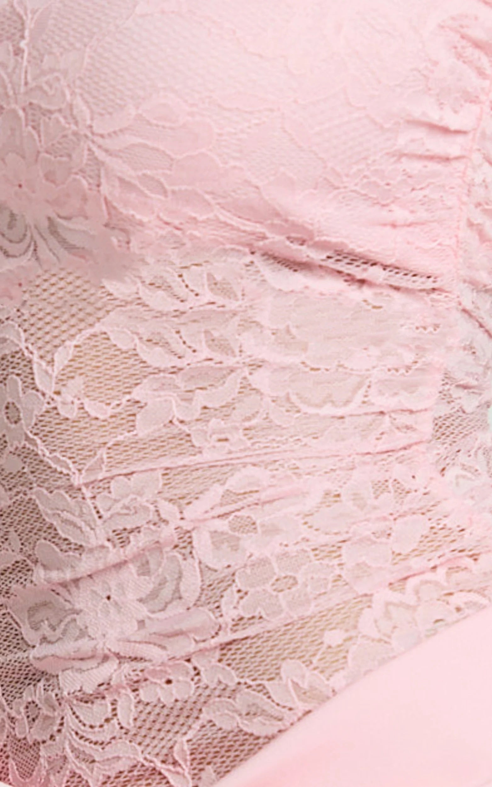 Rania Maxi Dress Contrast Lace Bodice Bias Cowl Drop Waist Dress in Pink