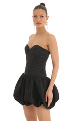 Corset Bubble Dress in Black