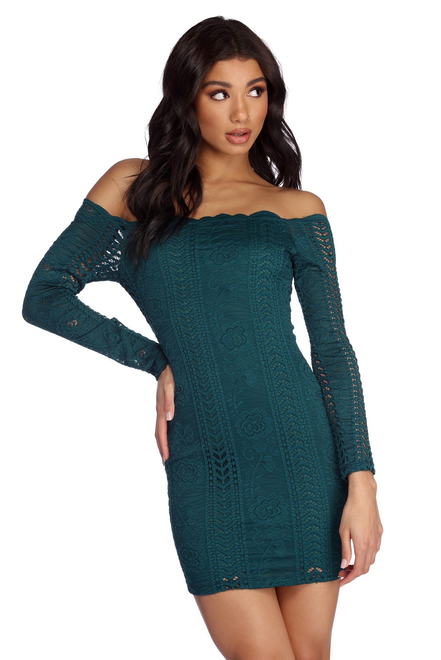 Crocheted With Love Off Shoulder Dress