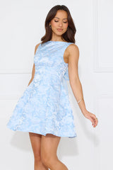 Chic Reverie Mini Dress Blue