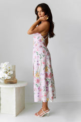 Sunset Dahlia Midi Dress Floral