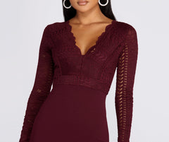 In Love In Lace Crochet Dress