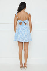 Grape Escape Mini Dress Blue