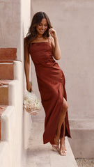 Julia Maxi Dress - Rust