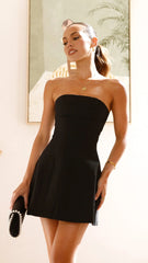 Evelyn Mini Dress - Black