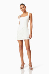 Buttercup Party Dress in White