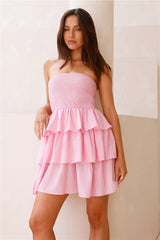Soraya Strapless Mini Dress Pink