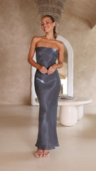 Blair Strapless Maxi Dress - Midnight Blue