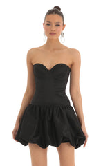 Corset Bubble Dress in Black