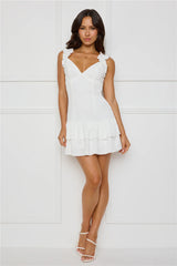 Your Wildflower Mini Dress White