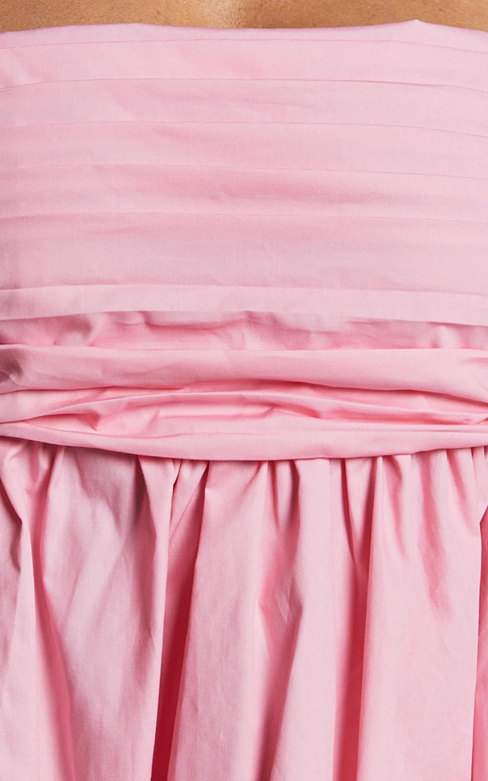 Clover Mini Dress Back Bow Babydoll Dress in Pink