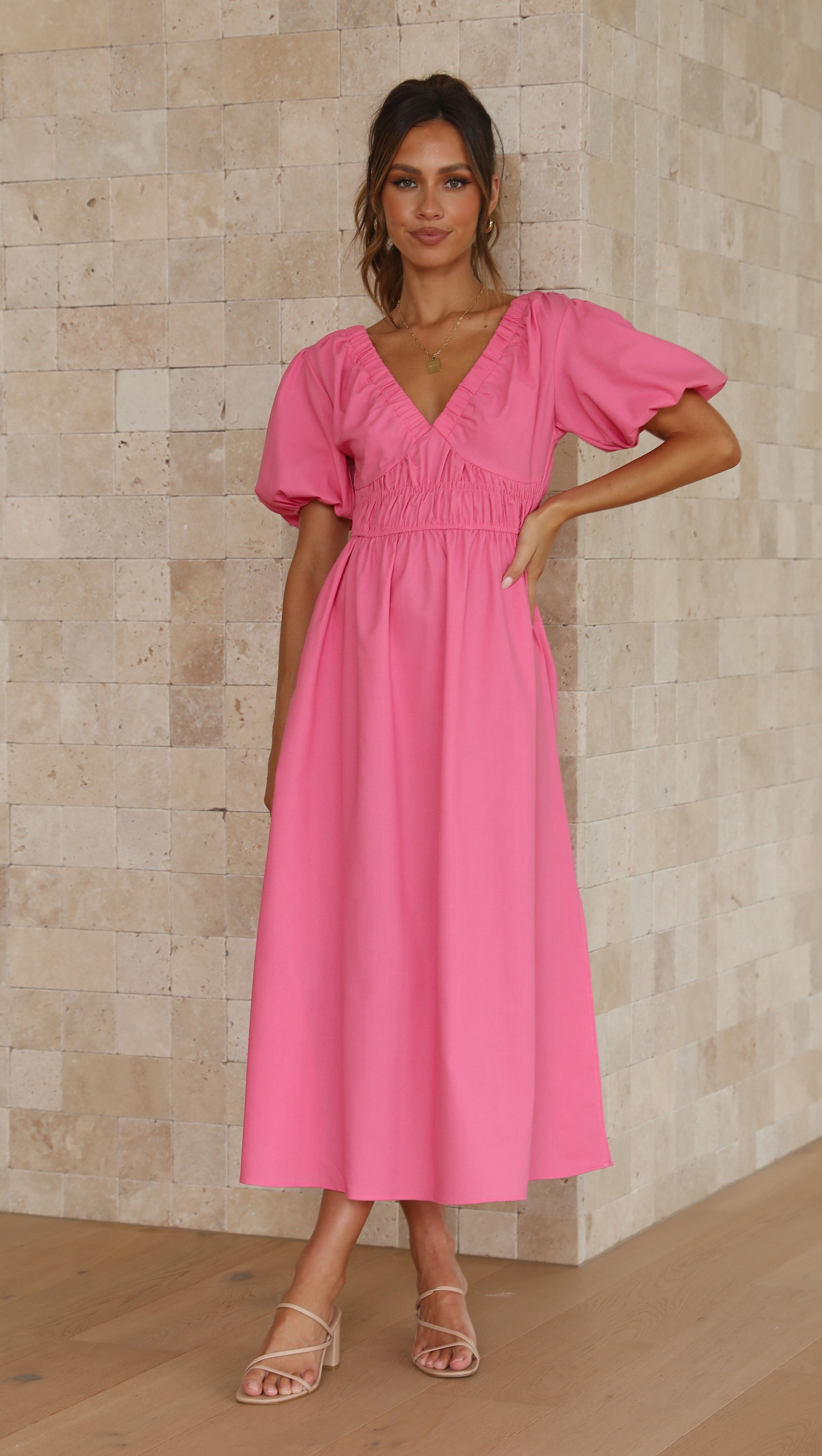 Fiore Maxi Dress - Pink
