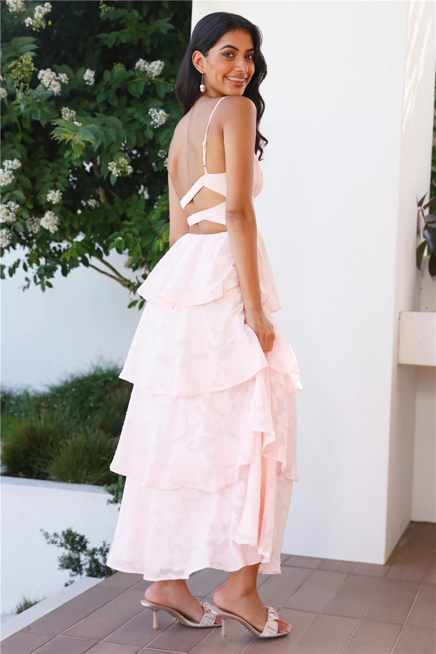 Thriving Now Maxi Dress Blush
