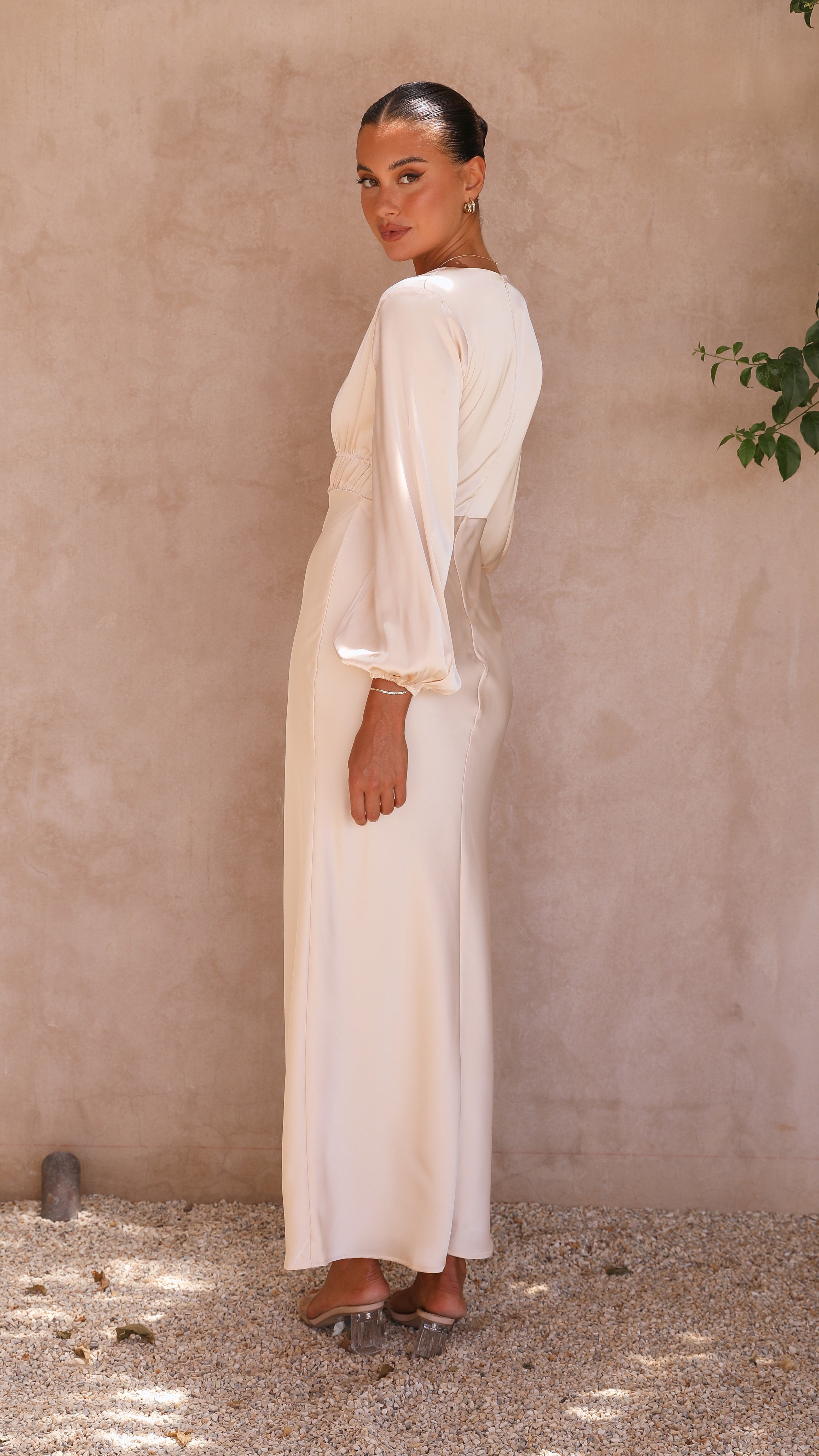 Amara Maxi Dress - Champagne
