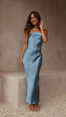 Gisele Maxi Dress - Steel Blue