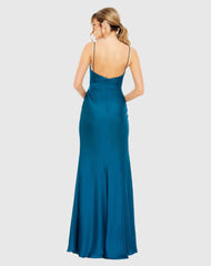 Tie Front with Keyhole Detail Gown