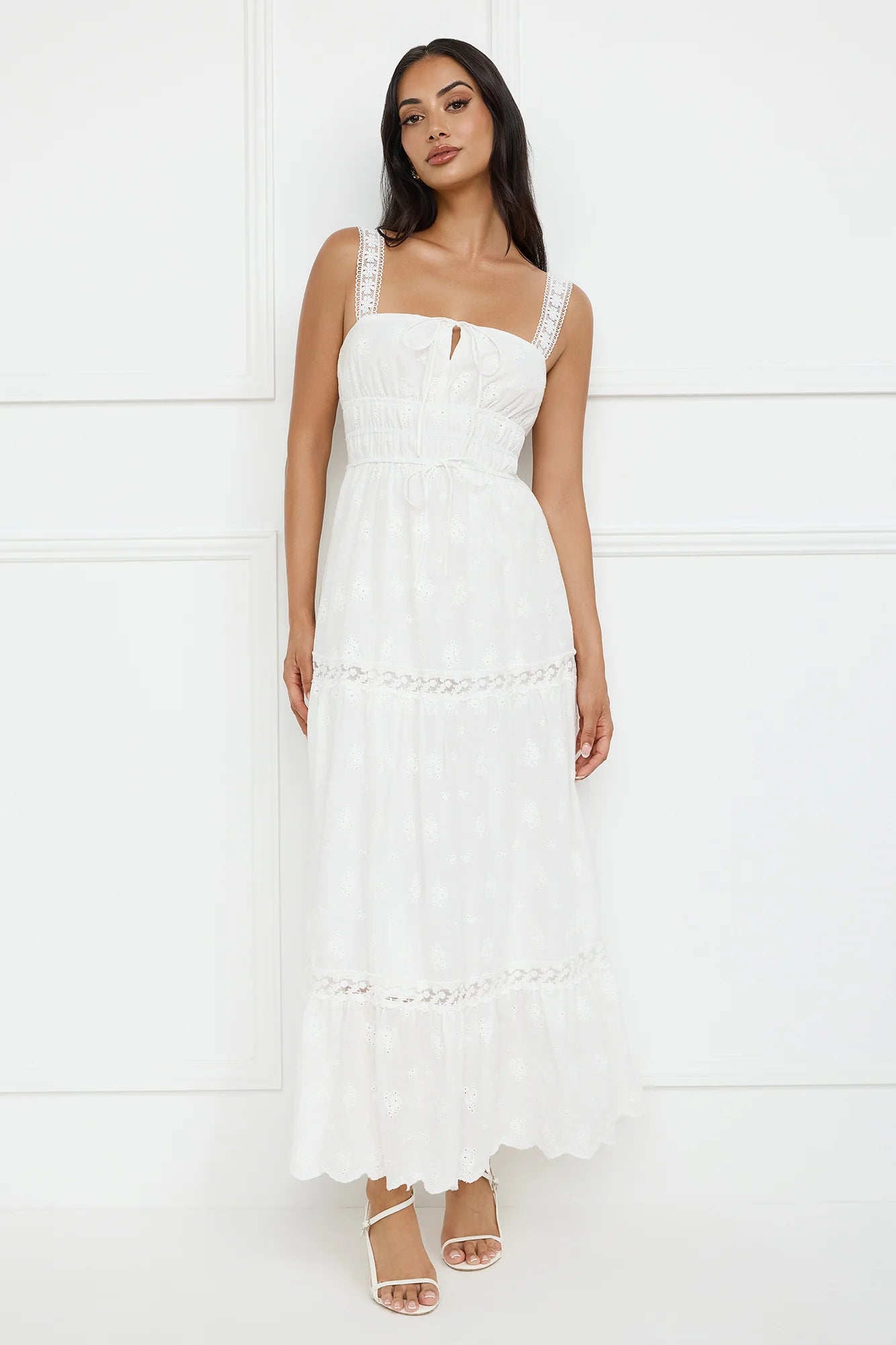 Springtime Sun Maxi Dress White