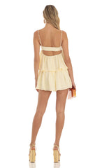 Sunset Happy Hour Ruffled Skater Dress