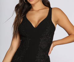 In Lust With Lace Mini Dress