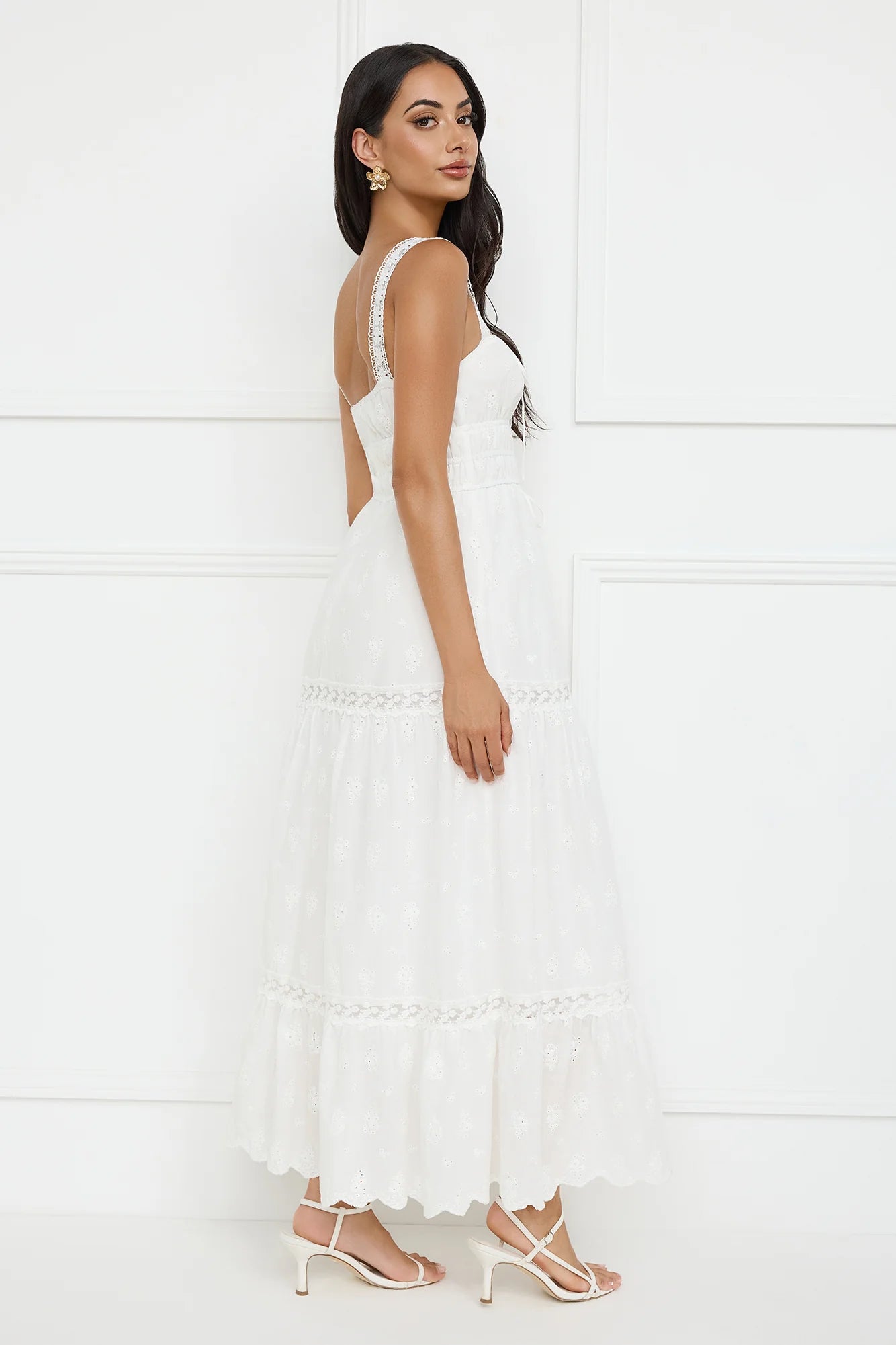 Springtime Sun Maxi Dress White