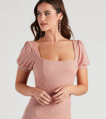 Make An Entrance Glitter Mini Dress