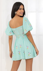 Tummy Cutout Dress in Green