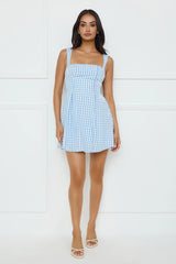 Grape Escape Mini Dress Blue