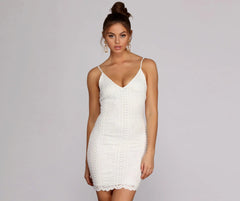 Crochet Beauty Mini Dress