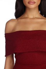 Aubrielle Formal Glitter Mini Dress