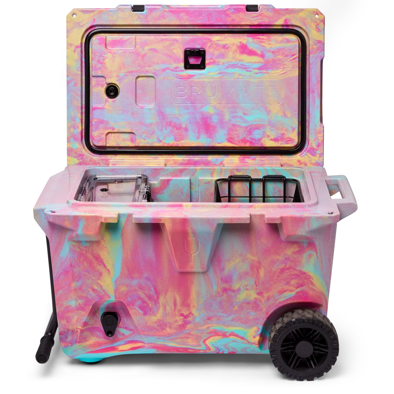 BrüTank 55-Quart Rolling Cooler  Rainbow Swirl